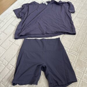 Lululemon Athletica Purple Workout Set